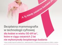 Więcej o: Zapraszamy na bezpłatne badania mammograficzne
