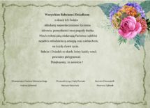 Więcej o: Życzenia z okazji Dnia Babci i Dziadka