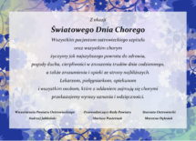 Więcej o: Życzenia z okazji Światowego Dnia Chorego