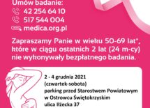 Więcej o: ZAPROSZENIE NA MAMMOGRAFIĘ